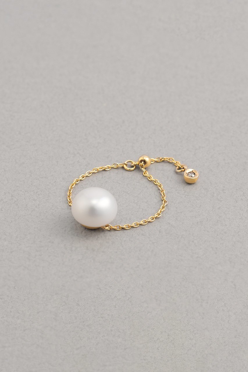 【プラス ヴァンドーム/Plus Vendome】のPEARL K10 チェーンリング 人気、トレンドファッション・服の通販 founy(ファニー) 　ファッション　Fashion　レディースファッション　WOMEN　イエロー　Yellow　ダイヤモンド　Diamond　チェーン　Chain　パール　Pearl　フォルム　Form　other-6|ID: prp329100004155821 ipo3291000000031399604