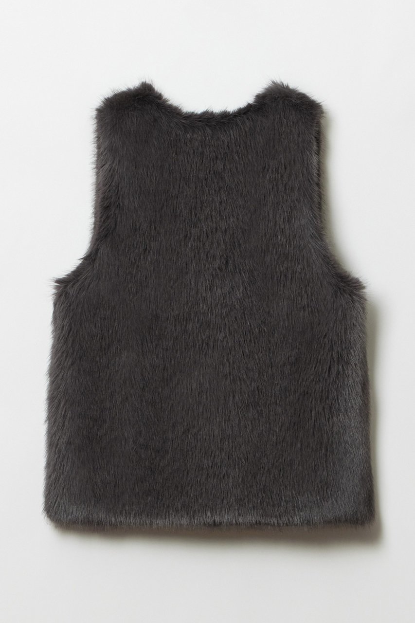 【アルアバイル/allureville】のフェイクフォックスジレ 人気、トレンドファッション・服の通販 founy(ファニー) 　ファッション　Fashion　レディースファッション　Fashion for Women　アウター　Coat / Outerwear Collection　レディースジャケット・軽アウター　Jackets　おすすめ　Recommended / Our Picks　ジャケット　Jacket, Outerwear　デニム　Denim, Jeans Material　ベスト　Vest, Waistcoat　ポケット　Pocket, Pocket Detail　ラグジュアリー　Luxury, Elegant　リアル　Real, Realistic　other-2|ID: prp329100004156975 ipo3291000000035724458