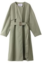 【ムーンバット/MOONBAT】の【SANYOCOATxHANWAY】 カラーレスコート 人気、トレンドファッション・服の通販 founy(ファニー) ファッション Fashion レディースファッション Fashion for Women アウター Coat / Outerwear Collection コート・ロングコート・ピーコート Long Coats, Peacoats & More なめらか Smooth, Silky Texture ベーシック Basic, Essential ロング Long, Long-Length エレガント 上品 Elegant thumbnail グレイッシュグリーン|ID: prp329100004157695 ipo3291000000032946098