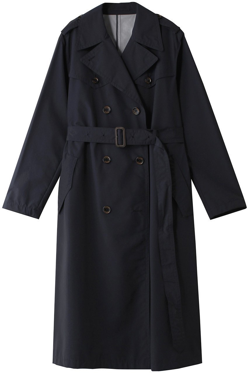【ムーンバット/MOONBAT】の【SANYOCOATxHANWAY】 トレンチコート インテリア・キッズ・メンズ・レディースファッション・服の通販 founy(ファニー) 　ファッション　Fashion　レディースファッション　Fashion for Women　アウター　Coat / Outerwear Collection　コート・ロングコート・ピーコート　Long Coats, Peacoats & More　トレンチコート / 春秋の定番アウター　Trench Coats　トレンド　Trend, Trending Now　ベーシック　Basic, Essential　ロング　Long, Long-Length　ネイビー|ID: prp329100004157696 ipo3291000000032946173