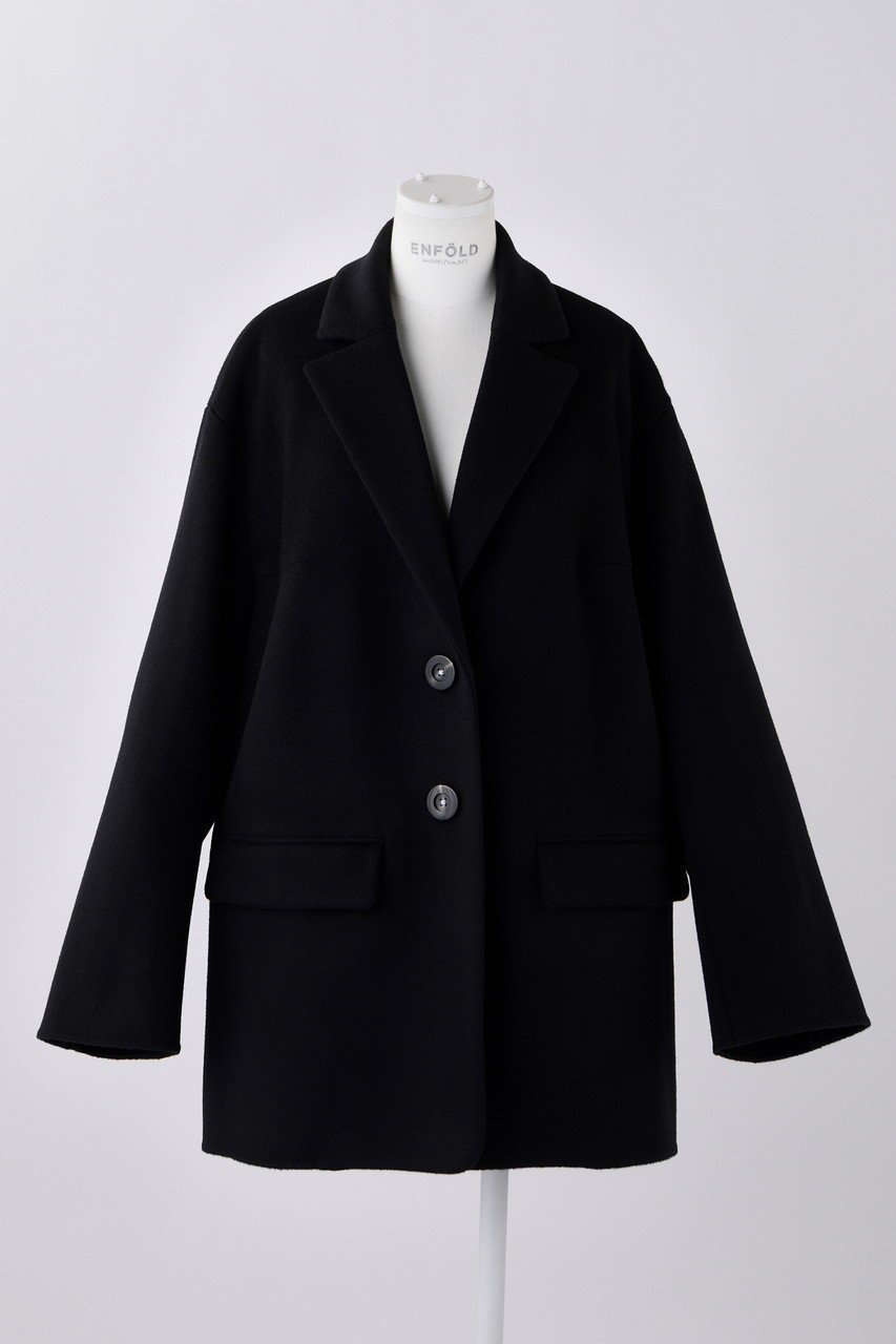 【エンフォルド/ENFOLD】のウールリバー 立体テーラーJK/ジャケット インテリア・キッズ・メンズ・レディースファッション・服の通販 founy(ファニー) ファッション Fashion レディースファッション Fashion for Women アウター Coat / Outerwear Collection レディースジャケット・軽アウター Jackets ジャケット Jacket, Outerwear スマート Smart, Elegant メンズ Men's, Menswear エレガント 上品 Elegant 定番 Standard, Basic Item ブラック|ID: prp329100004158389 ipo3291000000035654831