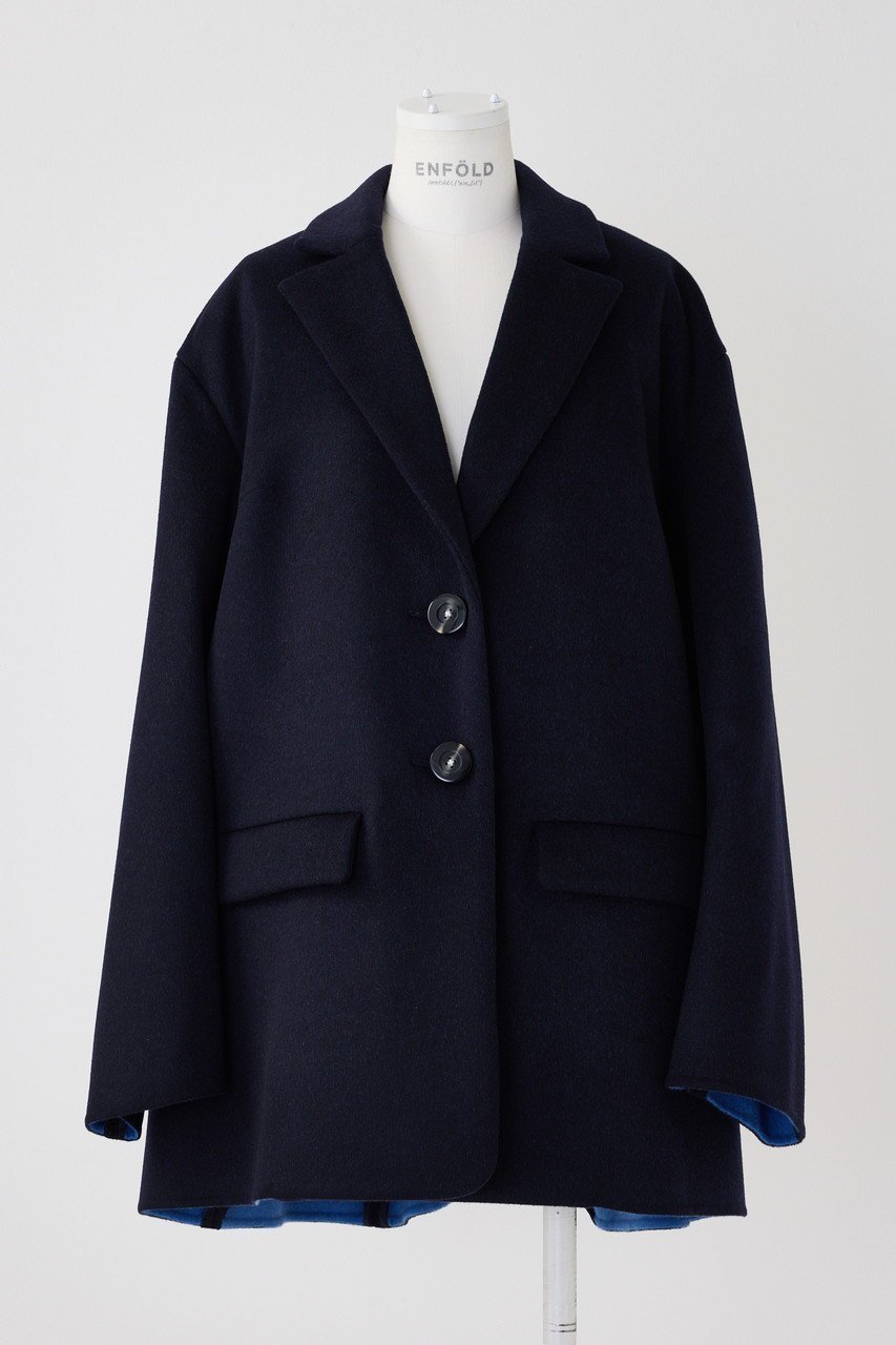 【エンフォルド/ENFOLD】のウールリバー 立体テーラーJK/ジャケット インテリア・キッズ・メンズ・レディースファッション・服の通販 founy(ファニー) ファッション Fashion レディースファッション Fashion for Women アウター Coat / Outerwear Collection レディースジャケット・軽アウター Jackets ジャケット Jacket, Outerwear スマート Smart, Elegant メンズ Men's, Menswear エレガント 上品 Elegant 定番 Standard, Basic Item ダークネイビー|ID: prp329100004158389 ipo3291000000036603933
