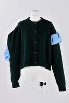 【エンフォルド/ENFOLD】のレイヤード C/Dカーディガン ダークグリーン|ID: prp329100004158395 ipo3291000000036224357