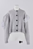 【エンフォルド/ENFOLD】のレイヤード C/Dカーディガン トップグレー|ID: prp329100004158395 ipo3291000000036224359