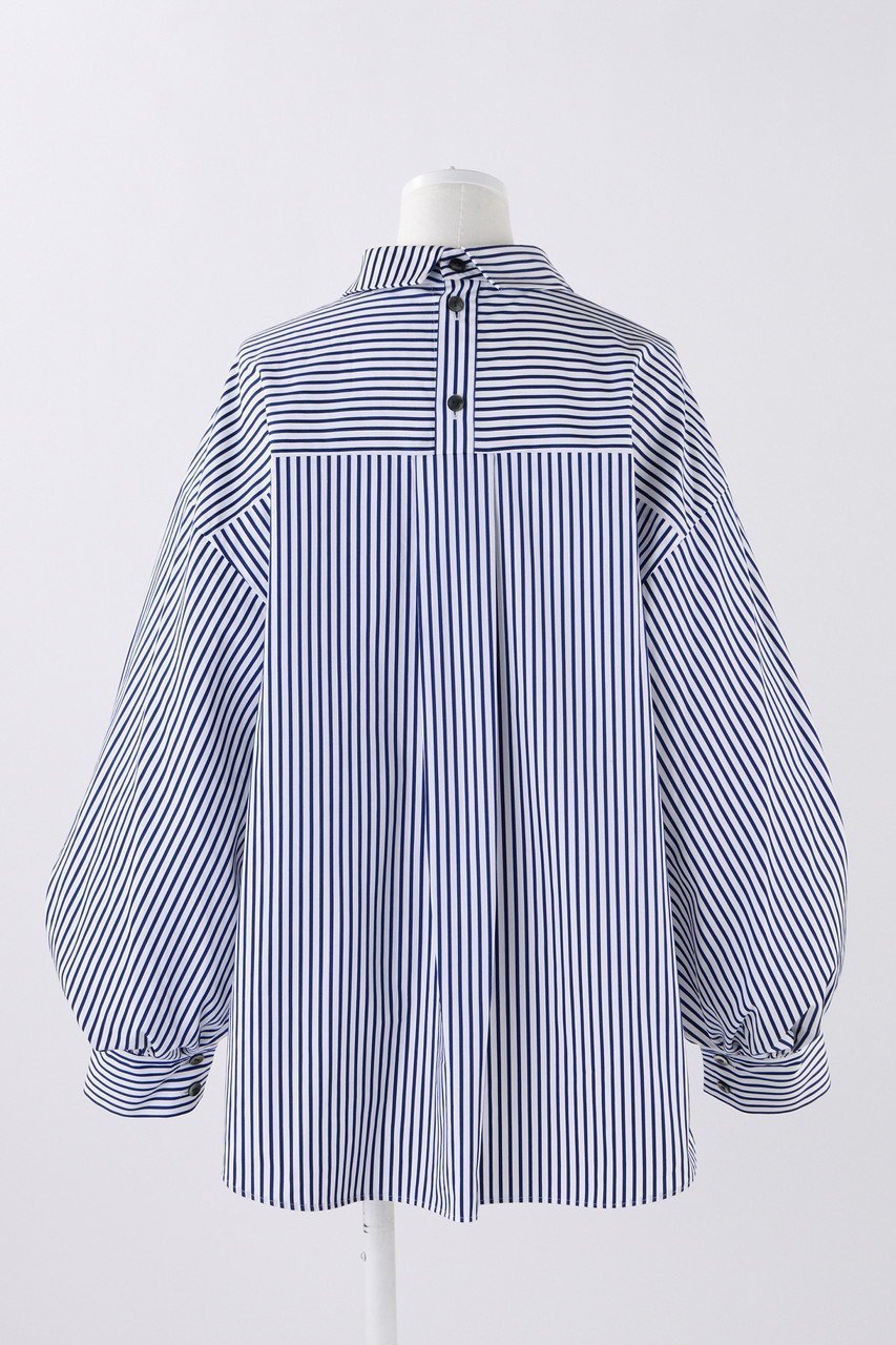 【エンフォルド/ENFOLD】のCOストライプ Orb P.O/プルオーバー 人気、トレンドファッション・服の通販 founy(ファニー) 　ファッション　Fashion　レディースファッション　WOMEN　トップス・カットソー　Tops/Tshirt　シャツ/ブラウス　Shirts/Blouses　プルオーバー　Pullover　ストライプ　Stripe　スリット　Slit　スリーブ　Sleeve　ロング　Long　other-3|ID: prp329100004158401 ipo3291000000031398583