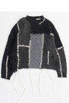 【メゾンスペシャル/MAISON SPECIAL】のCable Knitting Stitch Knit Tops/ケーブルステッチニット 人気、トレンドファッション・服の通販 founy(ファニー) ファッション Fashion レディースファッション WOMEN トップス・カットソー Tops/Tshirt ニット Knit Tops プルオーバー Pullover おすすめ Recommend ガーリー Girly チュール Tulle レース Race 冬 Winter NEW・新作・新着・新入荷 New Arrivals thumbnail BLK(ブラック)|ID: prp329100004158402 ipo3291000000028684298