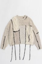 【メゾンスペシャル/MAISON SPECIAL】のCable Knitting Stitch Knit Tops/ケーブルステッチニット IVR(アイボリー)|ID:prp329100004158402