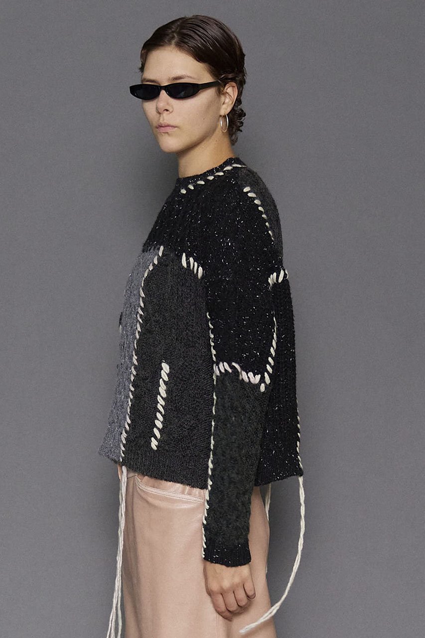 【メゾンスペシャル/MAISON SPECIAL】のCable Knitting Stitch Knit Tops/ケーブルステッチニット 人気、トレンドファッション・服の通販 founy(ファニー) 　ファッション　Fashion　レディースファッション　WOMEN　トップス・カットソー　Tops/Tshirt　ニット　Knit Tops　プルオーバー　Pullover　おすすめ　Recommend　ガーリー　Girly　チュール　Tulle　レース　Race　冬　Winter　other-4|ID: prp329100004158402 ipo3291000000031398599