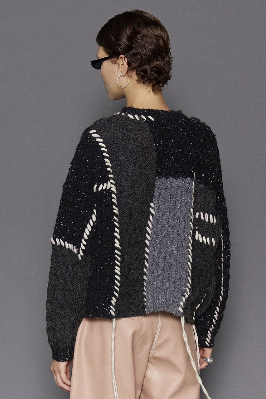 【メゾンスペシャル/MAISON SPECIAL】のCable Knitting Stitch Knit Tops/ケーブルステッチニット 人気、トレンドファッション・服の通販 founy(ファニー) 　ファッション　Fashion　レディースファッション　WOMEN　トップス・カットソー　Tops/Tshirt　ニット　Knit Tops　プルオーバー　Pullover　おすすめ　Recommend　ガーリー　Girly　チュール　Tulle　レース　Race　冬　Winter　other-5|ID: prp329100004158402 ipo3291000000031398601