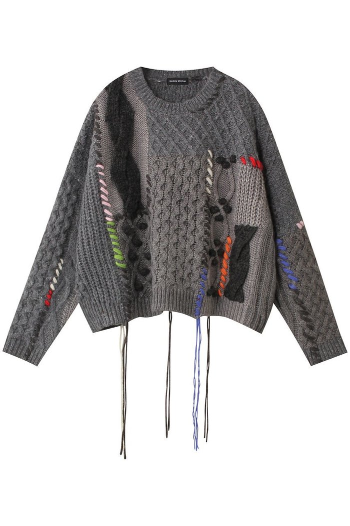 【メゾンスペシャル/MAISON SPECIAL】のCable Knitting Stitch Knit Tops/ケーブルステッチニット インテリア・キッズ・メンズ・レディースファッション・服の通販 founy(ファウニー) https://founy.com/ ファッション Fashion レディースファッション Fashion for Women トップス・カットソー Cut & Sew Tops ニット Knit Tops & Sweaters カジュアルプルオーバー・ニットトップス Pullovers & Knit Tops / Casual Pullovers おすすめ Recommended / Our Picks ガーリー Girly, Feminine Style チュール Tulip, Tulip Motif レース Lace, Lace Fabric 冬 Winter / This Winter |ID: prp329100004158402 ipo3291000000032954900