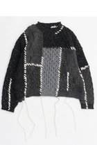【メゾンスペシャル/MAISON SPECIAL】のCable Knitting Stitch Knit Tops/ケーブルステッチニット BLK(ブラック)|ID: prp329100004158402 ipo3291000000032954909