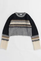 【メゾンスペシャル/MAISON SPECIAL】のMulti Border Short Length Knit Tops/マルチボーダーショートニットトップス 人気、トレンドファッション・服の通販 founy(ファニー) ファッション Fashion レディースファッション WOMEN トップス・カットソー Tops/Tshirt ニット Knit Tops プルオーバー Pullover コンパクト Compact セットアップ Set Up ボトム Bottom ボーダー Border ランダム Random NEW・新作・新着・新入荷 New Arrivals thumbnail BLK(ブラック)|ID: prp329100004158403 ipo3291000000028684302