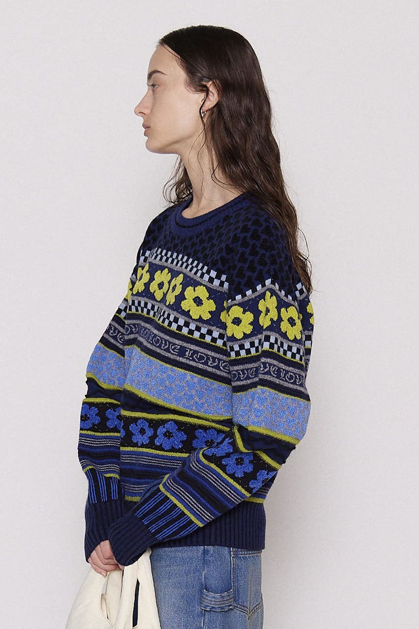 【メゾンスペシャル/MAISON SPECIAL】のFloral Pattern Jacquard Knit Tops/フラワージャガードニット 人気、トレンドファッション・服の通販 founy(ファニー) 　ファッション　Fashion　レディースファッション　WOMEN　トップス・カットソー　Tops/Tshirt　ニット　Knit Tops　プルオーバー　Pullover　フラワー　Flower　羽織　Haori　other-3|ID: prp329100004158405 ipo3291000000031398623