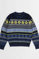 【メゾンスペシャル/MAISON SPECIAL】のFloral Pattern Jacquard Knit Tops/フラワージャガードニット NVY(ネイビー)|ID: prp329100004158405 ipo3291000000032966241