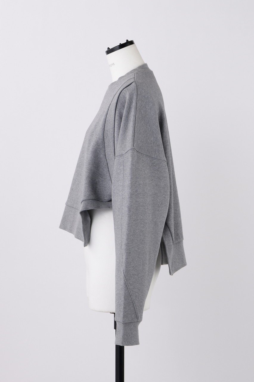 【ナゴンスタンス/nagonstans】のT/C裏毛 クロップドP.O/プルオーバー 人気、トレンドファッション・服の通販 founy(ファニー) 　ファッション　Fashion　レディースファッション　WOMEN　トップス・カットソー　Tops/Tshirt　シャツ/ブラウス　Shirts/Blouses　ロング / Tシャツ　T-Shirts　プルオーバー　Pullover　カットソー　Cut and Sewn　アシンメトリー　Asymmetry　クロップド　Cropped　サークル　Circle　スリット　Slit　スリーブ　Sleeve　ドッキング　Docking　ヘムライン　Hemline　ロング　Long　other-2|ID: prp329100004158407 ipo3291000000031398640