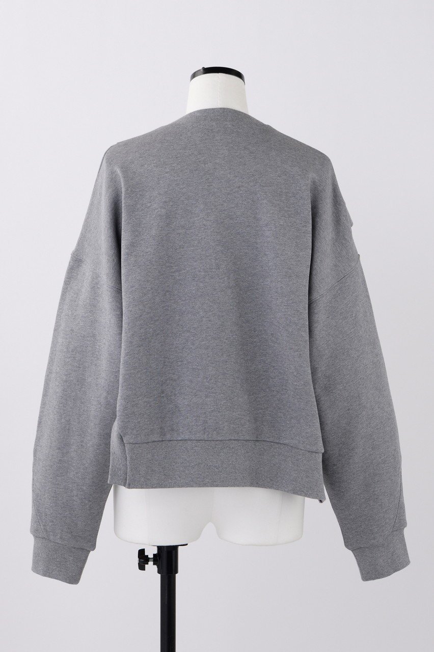 【ナゴンスタンス/nagonstans】のT/C裏毛 クロップドP.O/プルオーバー 人気、トレンドファッション・服の通販 founy(ファニー) 　ファッション　Fashion　レディースファッション　WOMEN　トップス・カットソー　Tops/Tshirt　シャツ/ブラウス　Shirts/Blouses　ロング / Tシャツ　T-Shirts　プルオーバー　Pullover　カットソー　Cut and Sewn　アシンメトリー　Asymmetry　クロップド　Cropped　サークル　Circle　スリット　Slit　スリーブ　Sleeve　ドッキング　Docking　ヘムライン　Hemline　ロング　Long　other-3|ID: prp329100004158407 ipo3291000000031398642