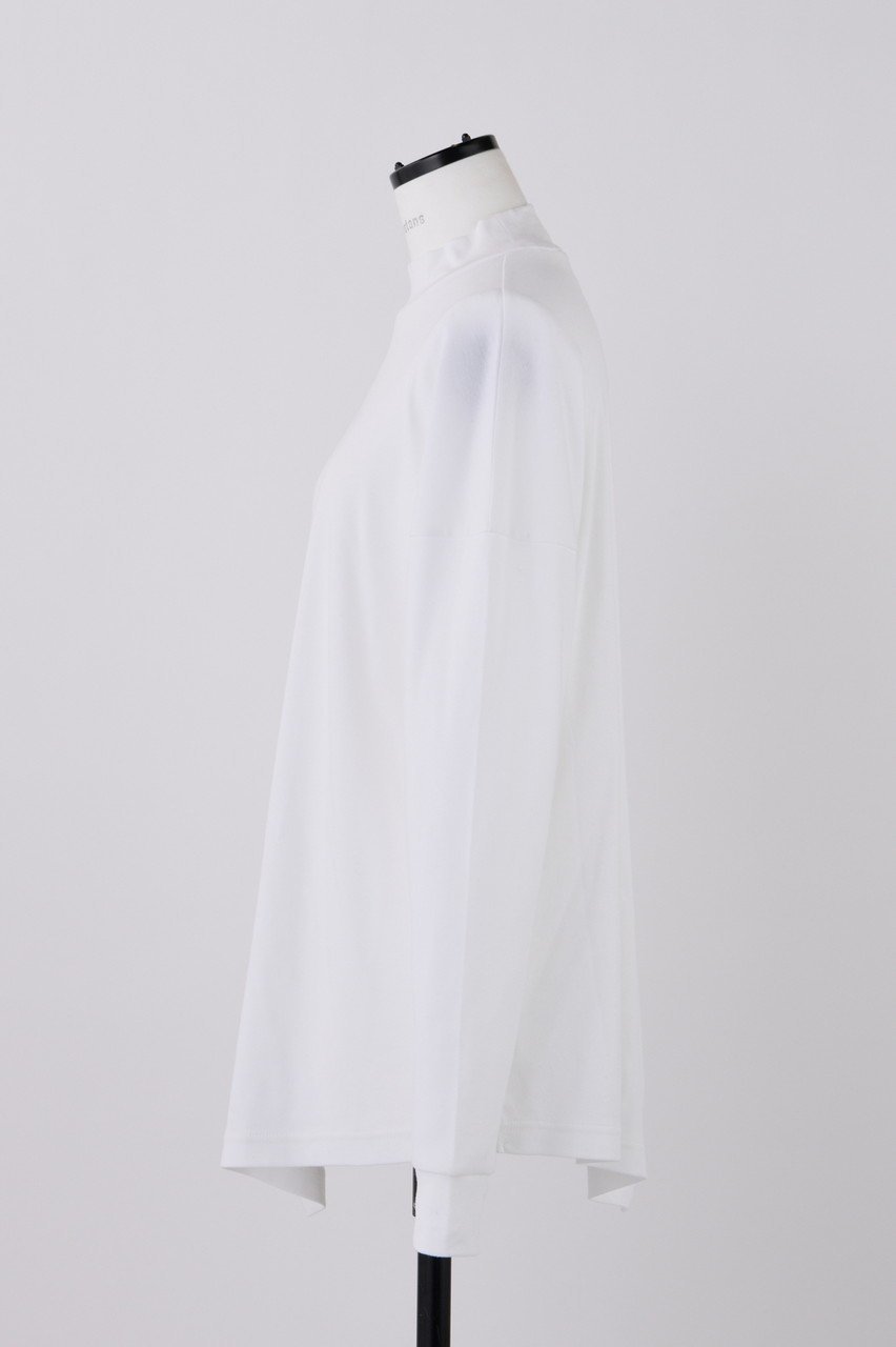 【ナゴンスタンス/nagonstans】のコンパクトフライス ハイネックアシンメロンT 人気、トレンドファッション・服の通販 founy(ファニー) 　ファッション　Fashion　レディースファッション　WOMEN　トップス・カットソー　Tops/Tshirt　シャツ/ブラウス　Shirts/Blouses　ロング / Tシャツ　T-Shirts　カットソー　Cut and Sewn　インナー　Inner　コンパクト　Compact　スリット　Slit　スリーブ　Sleeve　ハイネック　High Neck　ロング　Long　other-2|ID: prp329100004158408 ipo3291000000031398646