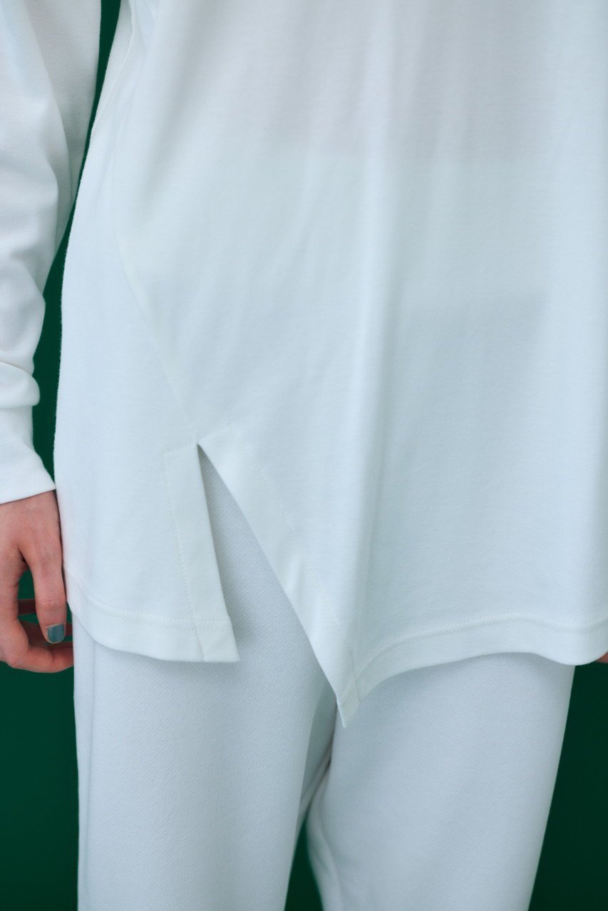 【ナゴンスタンス/nagonstans】のコンパクトフライス ハイネックアシンメロンT 人気、トレンドファッション・服の通販 founy(ファニー) 　ファッション　Fashion　レディースファッション　WOMEN　トップス・カットソー　Tops/Tshirt　シャツ/ブラウス　Shirts/Blouses　ロング / Tシャツ　T-Shirts　カットソー　Cut and Sewn　インナー　Inner　コンパクト　Compact　スリット　Slit　スリーブ　Sleeve　ハイネック　High Neck　ロング　Long　other-7|ID: prp329100004158408 ipo3291000000031398656