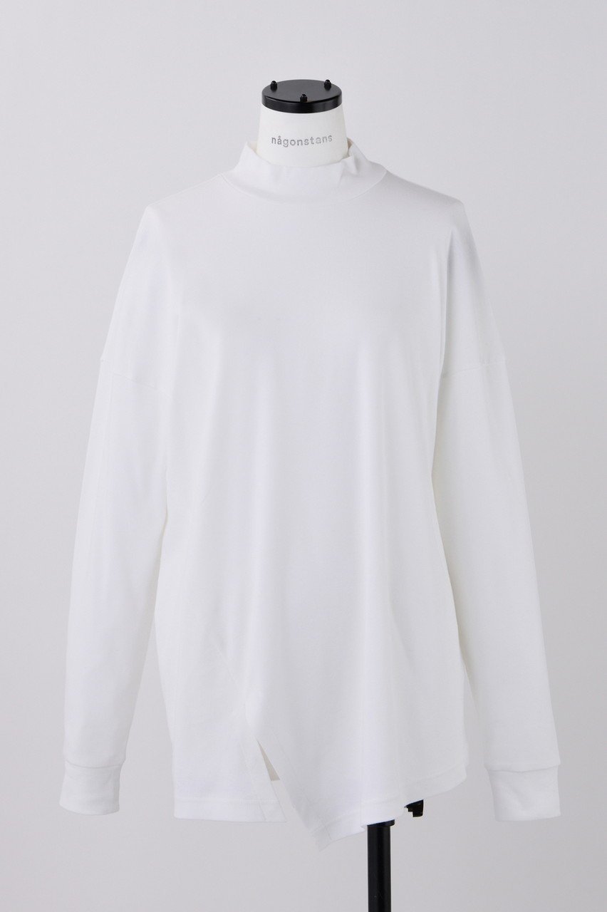 【ナゴンスタンス/nagonstans】のコンパクトフライス ハイネックアシンメロンT 人気、トレンドファッション・服の通販 founy(ファニー) 　ファッション　Fashion　レディースファッション　Fashion for Women　トップス・カットソー　Cut & Sew Tops　シャツ・ブラウス・オフィスカジュアル　Elegant Blouses & Button-Ups　ロングTシャツ・Tシャツ　Longline T-Shirts & Tees　カットソー・ベーシックTシャツ　Cut-and-Sewn Tops / Stretch Tees & Basics　インナー　Innerwear　コンパクト　Compact, Small Size　スリット　Slit, Slit Detail　スリーブ　Sleeve, Long Sleeve / Short Sleeve　ハイネック　High Neck, Mock Neck　ロング　Long, Long-Length　 other-1|ID: prp329100004158408 ipo3291000000032893600