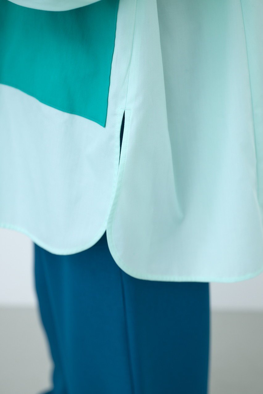 【ナゴンスタンス/nagonstans】のソフトブロード バイカラーPKT SH/シャツ 人気、トレンドファッション・服の通販 founy(ファニー) 　ファッション　Fashion　レディースファッション　Fashion for Women　トップス・カットソー　Cut & Sew Tops　シャツ・ブラウス・オフィスカジュアル　Elegant Blouses & Button-Ups　スリーブ　Sleeve, Long Sleeve / Short Sleeve　ブロード　Broadcloth, Fine Cotton　ポケット　Pocket, Pocket Detail　ロング　Long, Long-Length　定番　Standard, Basic Item　other-8|ID: prp329100004158414 ipo3291000000035822903