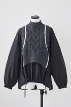 【ナゴンスタンス/nagonstans】のPE Taffeta Knit Combi PO/プルオーバー Cement|ID: prp329100004158417 ipo3291000000028684348