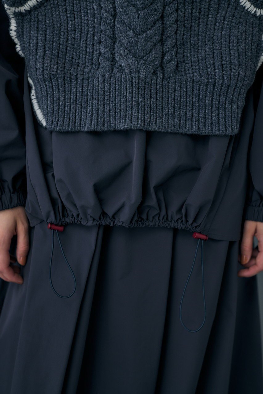 【ナゴンスタンス/nagonstans】のPE Taffeta Knit Combi PO/プルオーバー 人気、トレンドファッション・服の通販 founy(ファニー) 　ファッション　Fashion　レディースファッション　WOMEN　トップス・カットソー　Tops/Tshirt　ニット　Knit Tops　プルオーバー　Pullover　おすすめ　Recommend　タフタ　Taffeta　ドッキング　Docking　ドローコード　Draw Cord　other-7|ID: prp329100004158417 ipo3291000000031398756
