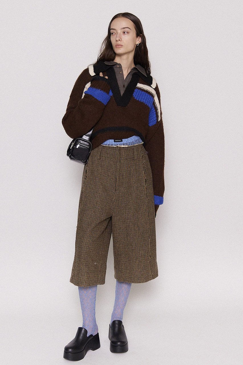【メゾンスペシャル/MAISON SPECIAL】のWool Wide Shorts/ウールワイドハーフパンツ 大人の最旬トレンドファッション＆コーディネート founy(ファウニー) 　ファッション　Fashion　レディースファッション　Fashion for Women　パンツ　Pants & Trousers　ショートパンツ・ハーフパンツ　High-Waisted & Relaxed Shorts　クラシカル　Classical, Vintage-Inspired　ショート　Short, Short Length　ジャケット　Jacket, Outerwear　ストライプ　Stripe, Striped Pattern　ソックス　Socks, Hosiery　チェック　Check, Plaid, Tartan　トレンド　Trend, Trending Now　ハーフ　Half, Half-Length　バランス　Balance, Style Balance　無地　Plain, Solid Color　ワイド　Wide, Wide Fit　おすすめ　Recommended / Our Picks　エレガント 上品　Elegant　other-3|ID: prp329100004158421 ipo3291000000036516307