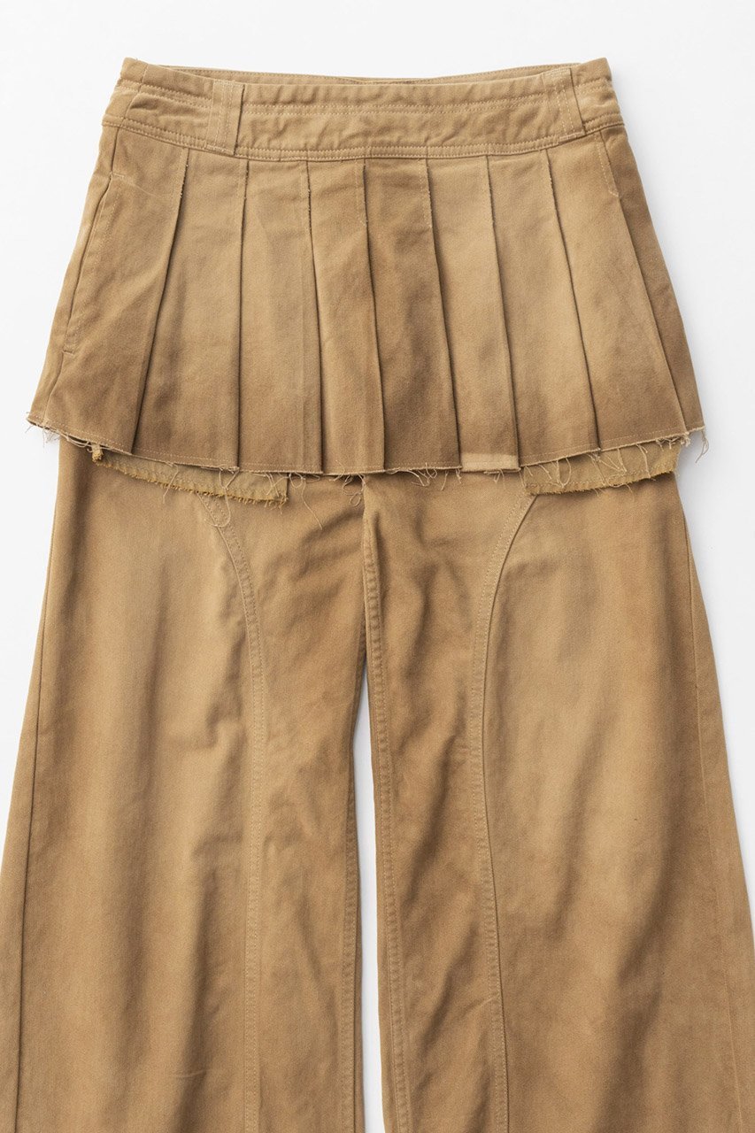【メゾンスペシャル/MAISON SPECIAL】のPleated Skirt Layered Pants/プリーツスカートレイヤードパンツ 人気、トレンドファッション・服の通販 founy(ファニー) 　ファッション　Fashion　レディースファッション　Fashion for Women　スカート　Skirts　プリーツスカート / 上品フェミニンスタイル　Pleated Skirts　パンツ　Pants & Trousers　ヴィンテージ　Vintage Style　シンプル　Simple, Minimal　ツイル　Twist, Twisted Detail　トレンド　Trend, Trending Now　プリーツ　Pleats, Pleated　ミニスカート　Mini Skirt, Short Skirt　ワイド　Wide, Wide Fit　other-2|ID: prp329100004158422 ipo3291000000032939224