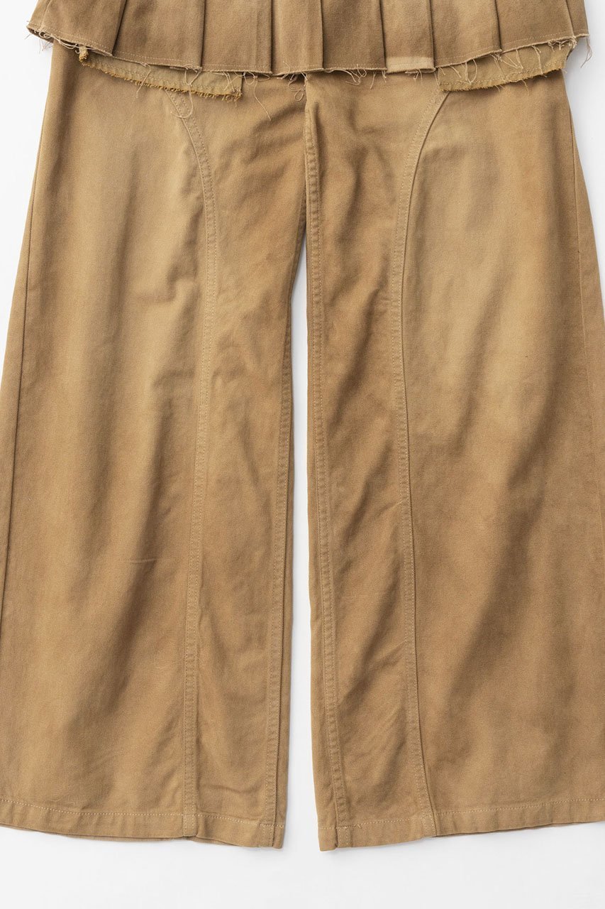 【メゾンスペシャル/MAISON SPECIAL】のPleated Skirt Layered Pants/プリーツスカートレイヤードパンツ 人気、トレンドファッション・服の通販 founy(ファニー) 　ファッション　Fashion　レディースファッション　Fashion for Women　スカート　Skirts　プリーツスカート / 上品フェミニンスタイル　Pleated Skirts　パンツ　Pants & Trousers　ヴィンテージ　Vintage Style　シンプル　Simple, Minimal　ツイル　Twist, Twisted Detail　トレンド　Trend, Trending Now　プリーツ　Pleats, Pleated　ミニスカート　Mini Skirt, Short Skirt　ワイド　Wide, Wide Fit　other-3|ID: prp329100004158422 ipo3291000000032939233