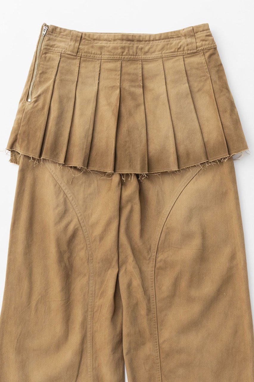 【メゾンスペシャル/MAISON SPECIAL】のPleated Skirt Layered Pants/プリーツスカートレイヤードパンツ 人気、トレンドファッション・服の通販 founy(ファニー) 　ファッション　Fashion　レディースファッション　Fashion for Women　スカート　Skirts　プリーツスカート / 上品フェミニンスタイル　Pleated Skirts　パンツ　Pants & Trousers　ヴィンテージ　Vintage Style　シンプル　Simple, Minimal　ツイル　Twist, Twisted Detail　トレンド　Trend, Trending Now　プリーツ　Pleats, Pleated　ミニスカート　Mini Skirt, Short Skirt　ワイド　Wide, Wide Fit　other-5|ID: prp329100004158422 ipo3291000000032939251
