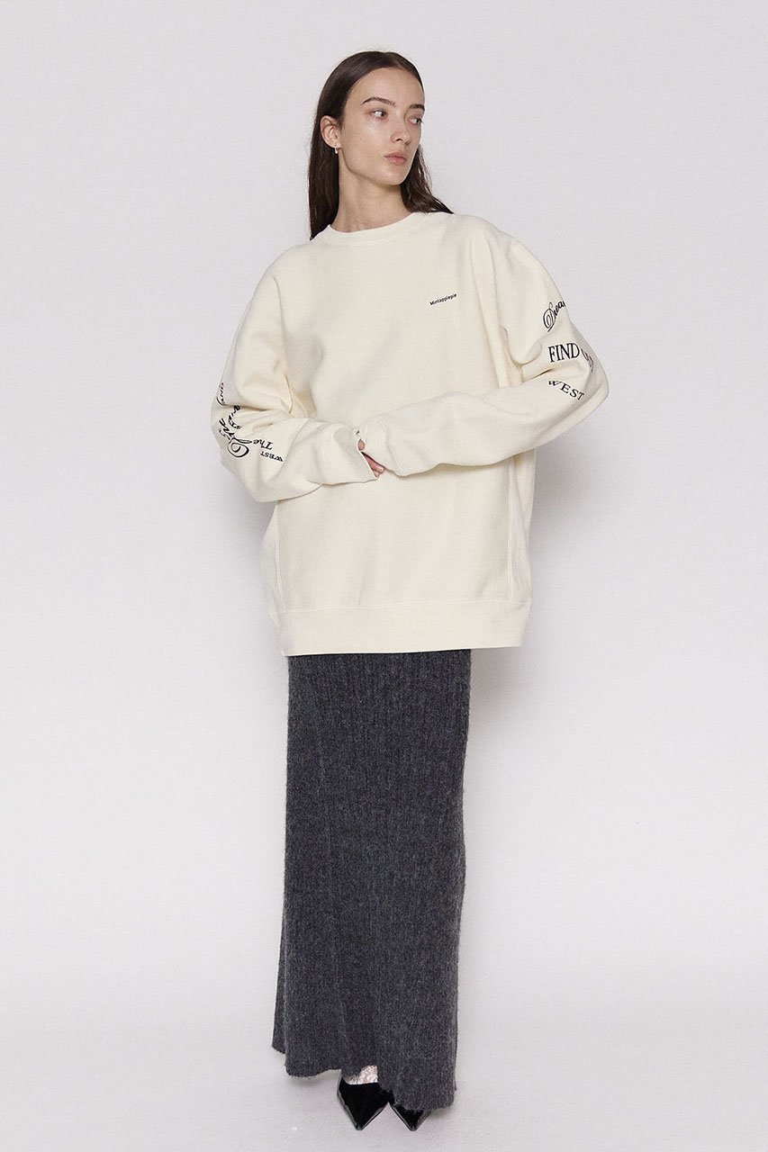 【メゾンスペシャル/MAISON SPECIAL】のOversize Sweatshirt/オーバーサイズスウェット 人気、トレンドファッション・服の通販 founy(ファニー) 　ファッション　Fashion　レディースファッション　Fashion for Women　トップス・カットソー　Cut & Sew Tops　シャツ・ブラウス・オフィスカジュアル　Elegant Blouses & Button-Ups　レディースパーカー・カジュアルフーディー　Casual Hoodies & Sweatshirts　ロングTシャツ・Tシャツ　Longline T-Shirts & Tees　スウェット・クルーネックトップス　Sweatshirts & Crewnecks / Relaxed Fit Sweat Tops　カットソー・ベーシックTシャツ　Cut-and-Sewn Tops / Stretch Tees & Basics　カットソー　Cut and Sewn Top　グラフィック　Graphic, Graphic Design　ショート　Short, Short Length　フレア　Flare, Flared　プリント　Print, Printed Pattern　ロング　Long, Long-Length　other-3|ID: prp329100004158423 ipo3291000000032895903