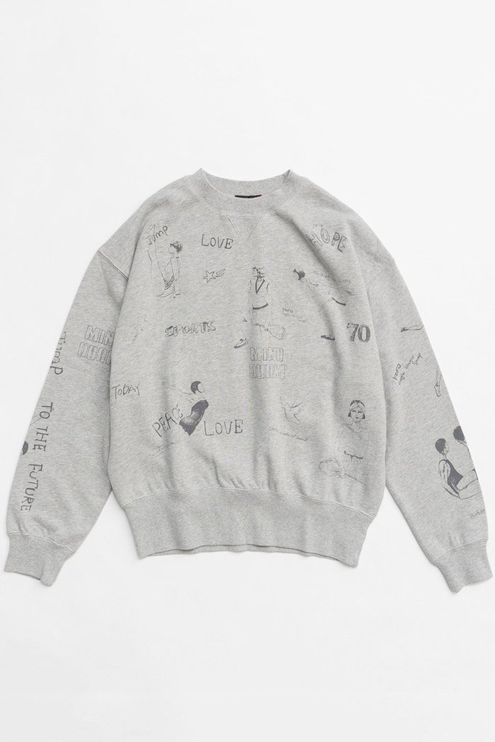 【メゾンスペシャル/MAISON SPECIAL】のVintage Style Drawing Sweatshirt/ヴィンテージドローイングスウェット インテリア・キッズ・メンズ・レディースファッション・服の通販 founy(ファニー) https://founy.com/ ファッション Fashion レディースファッション WOMEN トップス・カットソー Tops/Tshirt シャツ/ブラウス Shirts/Blouses パーカ Sweats ロング / Tシャツ T-Shirts スウェット Sweat カットソー Cut and Sewn イラスト Illustration ヴィンテージ Vintage グラフィック Graphic シンプル Simple ストレッチ Stretch スポーツ Sports ハーフ Half プリント Print モチーフ Motif NEW・新作・新着・新入荷 New Arrivals |ID: prp329100004158424 ipo3291000000028684372