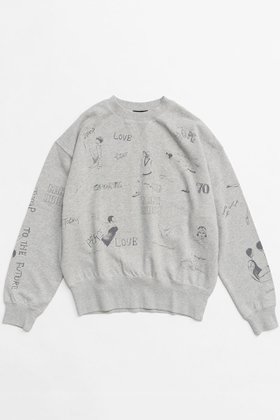 【メゾンスペシャル/MAISON SPECIAL】のVintage Style Drawing Sweatshirt/ヴィンテージドローイングスウェット 人気、トレンドファッション・服の通販 founy(ファニー) ファッション Fashion レディースファッション WOMEN トップス・カットソー Tops/Tshirt シャツ/ブラウス Shirts/Blouses パーカ Sweats ロング / Tシャツ T-Shirts スウェット Sweat カットソー Cut and Sewn イラスト Illustration ヴィンテージ Vintage グラフィック Graphic シンプル Simple ストレッチ Stretch スポーツ Sports ハーフ Half プリント Print モチーフ Motif |ID:prp329100004158424