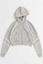 【メゾンスペシャル/MAISON SPECIAL】のCrush Processing Short Length Hoodie/クラッシュドショートパーカー 人気、トレンドファッション・服の通販 founy(ファニー) ファッション Fashion レディースファッション WOMEN トップス・カットソー Tops/Tshirt シャツ/ブラウス Shirts/Blouses パーカ Sweats ロング / Tシャツ T-Shirts スウェット Sweat カットソー Cut and Sewn コンパクト Compact タイトスカート Tight Skirt パウダー Powder レース Race NEW・新作・新着・新入荷 New Arrivals 羽織 Haori thumbnail GRY(グレー)|ID: prp329100004158425 ipo3291000000028684377