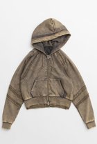 【メゾンスペシャル/MAISON SPECIAL】のCrush Processing Short Length Hoodie/クラッシュドショートパーカー BRN(ブラウン)|ID: prp329100004158425 ipo3291000000032895939