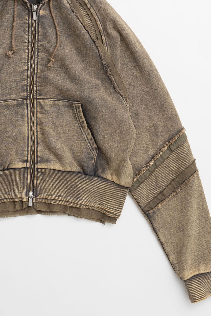 【メゾンスペシャル/MAISON SPECIAL】のCrush Processing Short Length Hoodie/クラッシュドショートパーカー 人気、トレンドファッション・服の通販 founy(ファニー) 　ファッション　Fashion　レディースファッション　Fashion for Women　トップス・カットソー　Cut & Sew Tops　シャツ・ブラウス・オフィスカジュアル　Elegant Blouses & Button-Ups　レディースパーカー・カジュアルフーディー　Casual Hoodies & Sweatshirts　ロングTシャツ・Tシャツ　Longline T-Shirts & Tees　スウェット・クルーネックトップス　Sweatshirts & Crewnecks / Relaxed Fit Sweat Tops　カットソー・ベーシックTシャツ　Cut-and-Sewn Tops / Stretch Tees & Basics　コンパクト　Compact, Small Size　タイトスカート　Pencil Skirt, Tight Skirt　パウダー　Powder, Soft Tone　レース　Lace, Lace Fabric　羽織　Haori, Light Jacket　other-3|ID: prp329100004158425 ipo3291000000032895945