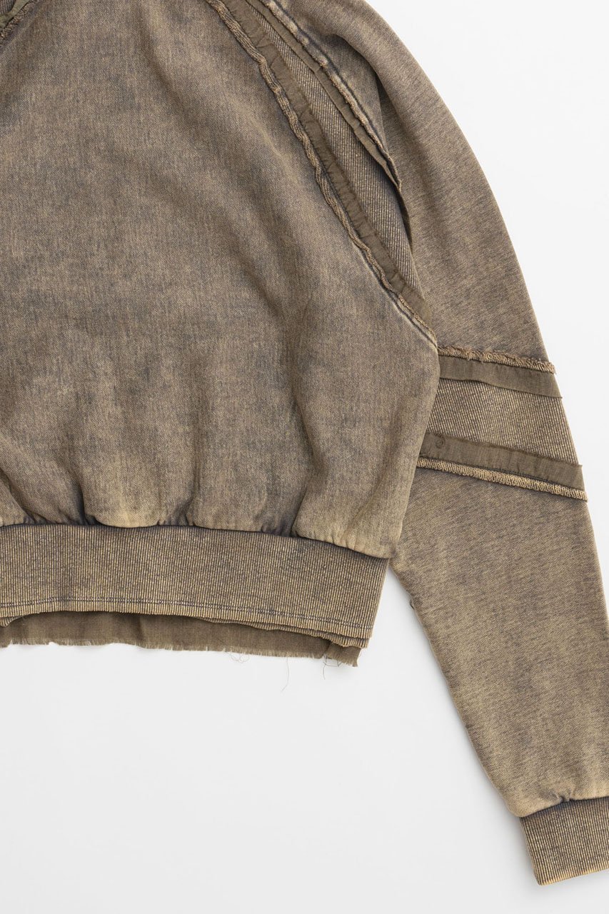【メゾンスペシャル/MAISON SPECIAL】のCrush Processing Short Length Hoodie/クラッシュドショートパーカー 人気、トレンドファッション・服の通販 founy(ファニー) 　ファッション　Fashion　レディースファッション　Fashion for Women　トップス・カットソー　Cut & Sew Tops　シャツ・ブラウス・オフィスカジュアル　Elegant Blouses & Button-Ups　レディースパーカー・カジュアルフーディー　Casual Hoodies & Sweatshirts　ロングTシャツ・Tシャツ　Longline T-Shirts & Tees　スウェット・クルーネックトップス　Sweatshirts & Crewnecks / Relaxed Fit Sweat Tops　カットソー・ベーシックTシャツ　Cut-and-Sewn Tops / Stretch Tees & Basics　コンパクト　Compact, Small Size　タイトスカート　Pencil Skirt, Tight Skirt　パウダー　Powder, Soft Tone　レース　Lace, Lace Fabric　羽織　Haori, Light Jacket　other-7|ID: prp329100004158425 ipo3291000000032895958