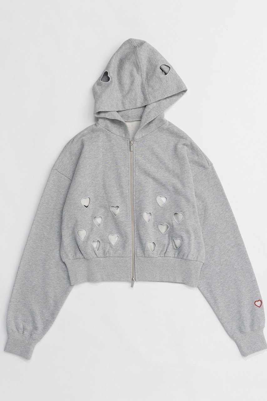 【メゾンスペシャル/MAISON SPECIAL】のMany Heart Cutouts Hoodie/メニーハートパーカー 人気、トレンドファッション・服の通販 founy(ファニー) 　ファッション　Fashion　レディースファッション　WOMEN　トップス・カットソー　Tops/Tshirt　シャツ/ブラウス　Shirts/Blouses　パーカ　Sweats　ロング / Tシャツ　T-Shirts　スウェット　Sweat　カットソー　Cut and Sewn　コンパクト　Compact　セットアップ　Set Up　羽織　Haori　おすすめ　Recommend　NEW・新作・新着・新入荷　New Arrivals　 other-1|ID: prp329100004158426 ipo3291000000028684380