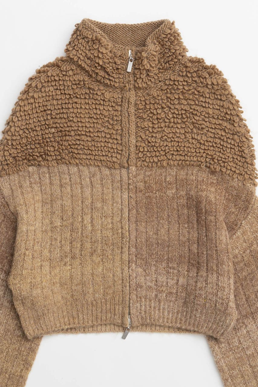 【メゾンスペシャル/MAISON SPECIAL】のLoop Knitting Cardigan/ループカーディガン 人気、トレンドファッション・服の通販 founy(ファニー) 　ファッション　Fashion　レディースファッション　WOMEN　トップス・カットソー　Tops/Tshirt　ニット　Knit Tops　カーディガン　Cardigans　おすすめ　Recommend　カーディガン　Cardigan　グラデーション　Gradation　コンパクト　Compact　ショルダー　Shoulder　ショート　Short　スリーブ　Sleeve　ドロップ　Drop　バランス　Balance　ループ　Loop　ワイド　Wide　other-2|ID: prp329100004158428 ipo3291000000031398871
