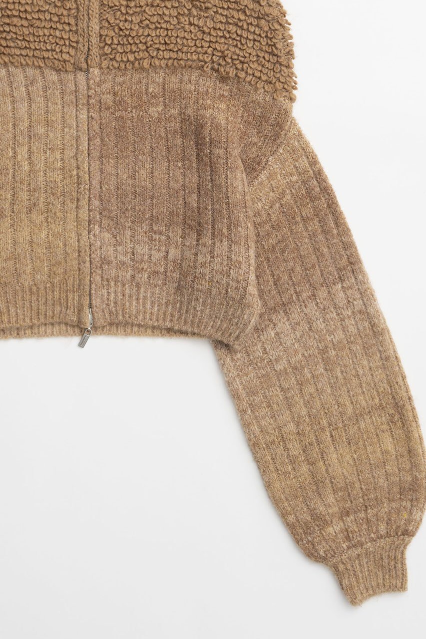 【メゾンスペシャル/MAISON SPECIAL】のLoop Knitting Cardigan/ループカーディガン 人気、トレンドファッション・服の通販 founy(ファニー) 　ファッション　Fashion　レディースファッション　WOMEN　トップス・カットソー　Tops/Tshirt　ニット　Knit Tops　カーディガン　Cardigans　おすすめ　Recommend　カーディガン　Cardigan　グラデーション　Gradation　コンパクト　Compact　ショルダー　Shoulder　ショート　Short　スリーブ　Sleeve　ドロップ　Drop　バランス　Balance　ループ　Loop　ワイド　Wide　other-3|ID: prp329100004158428 ipo3291000000031398873