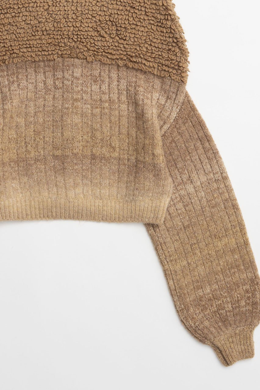 【メゾンスペシャル/MAISON SPECIAL】のLoop Knitting Cardigan/ループカーディガン 人気、トレンドファッション・服の通販 founy(ファニー) 　ファッション　Fashion　レディースファッション　WOMEN　トップス・カットソー　Tops/Tshirt　ニット　Knit Tops　カーディガン　Cardigans　おすすめ　Recommend　カーディガン　Cardigan　グラデーション　Gradation　コンパクト　Compact　ショルダー　Shoulder　ショート　Short　スリーブ　Sleeve　ドロップ　Drop　バランス　Balance　ループ　Loop　ワイド　Wide　other-6|ID: prp329100004158428 ipo3291000000031398879