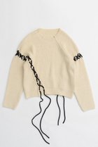 【メゾンスペシャル/MAISON SPECIAL】のLace Up Knit Tops/レースアップニットトップス O.WHT(オフホワイト)|ID: prp329100004158430 ipo3291000000028684398