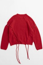 【メゾンスペシャル/MAISON SPECIAL】のLace Up Knit Tops/レースアップニットトップス 人気、トレンドファッション・服の通販 founy(ファニー) ファッション Fashion レディースファッション WOMEN トップス・カットソー Tops/Tshirt ニット Knit Tops プルオーバー Pullover おすすめ Recommend アクリル Acrylic レース Race NEW・新作・新着・新入荷 New Arrivals 軽量 Lightweight thumbnail RED(レッド)|ID: prp329100004158430 ipo3291000000028684399