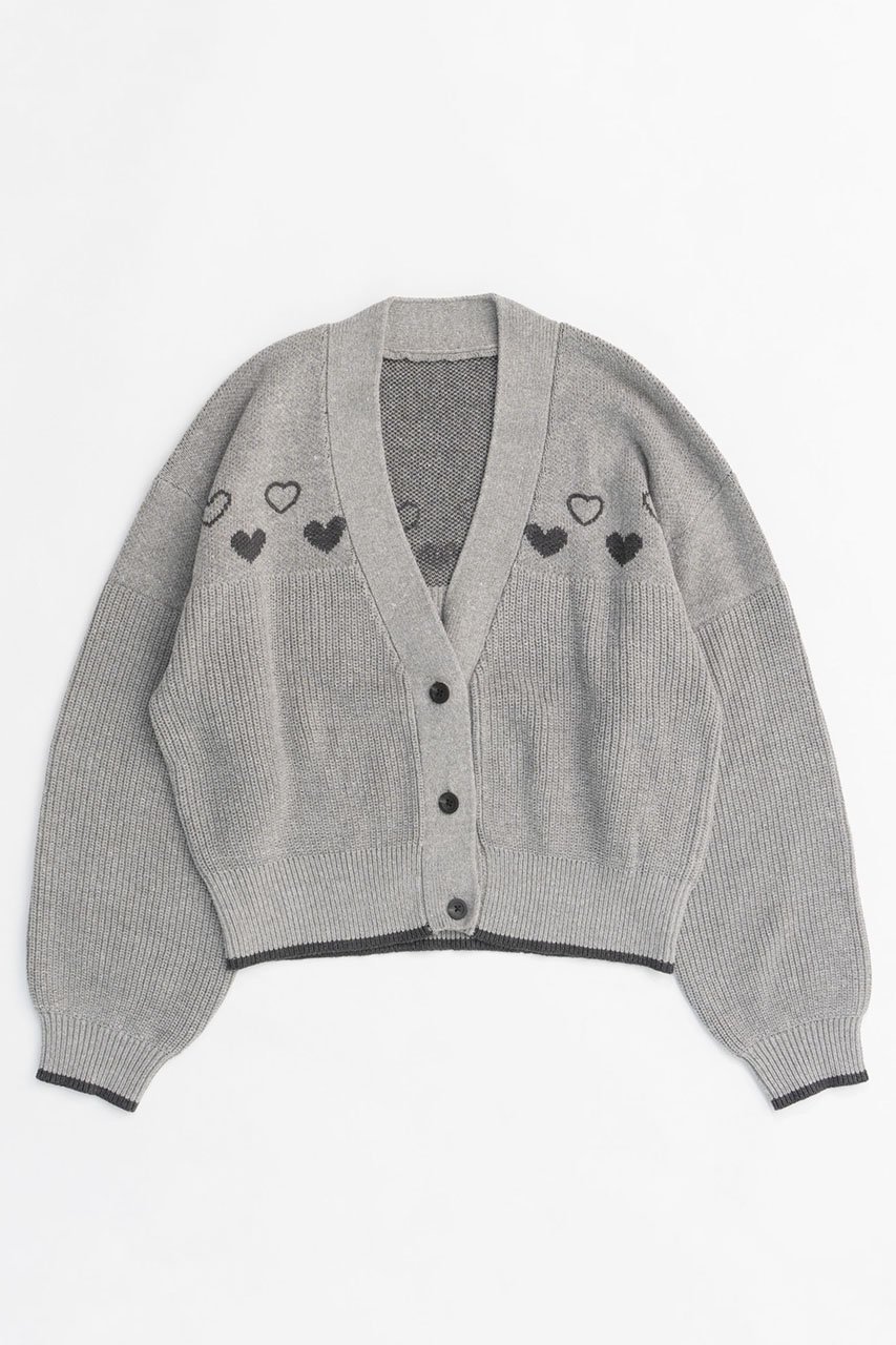 【メゾンスペシャル/MAISON SPECIAL】のHeart Jacquard Short Length Knit Cardigan/ハートジャガードショートニットカーディガン 人気、トレンドファッション・服の通販 founy(ファニー) 　ファッション　Fashion　レディースファッション　WOMEN　トップス・カットソー　Tops/Tshirt　ニット　Knit Tops　カーディガン　Cardigans　アクリル　Acrylic　カーディガン　Cardigan　キャミソール　Camisole　コンパクト　Compact　タンク　Tank　チェーン　Chain　モチーフ　Motif　NEW・新作・新着・新入荷　New Arrivals　羽織　Haori　 other-1|ID: prp329100004158431 ipo3291000000028684400