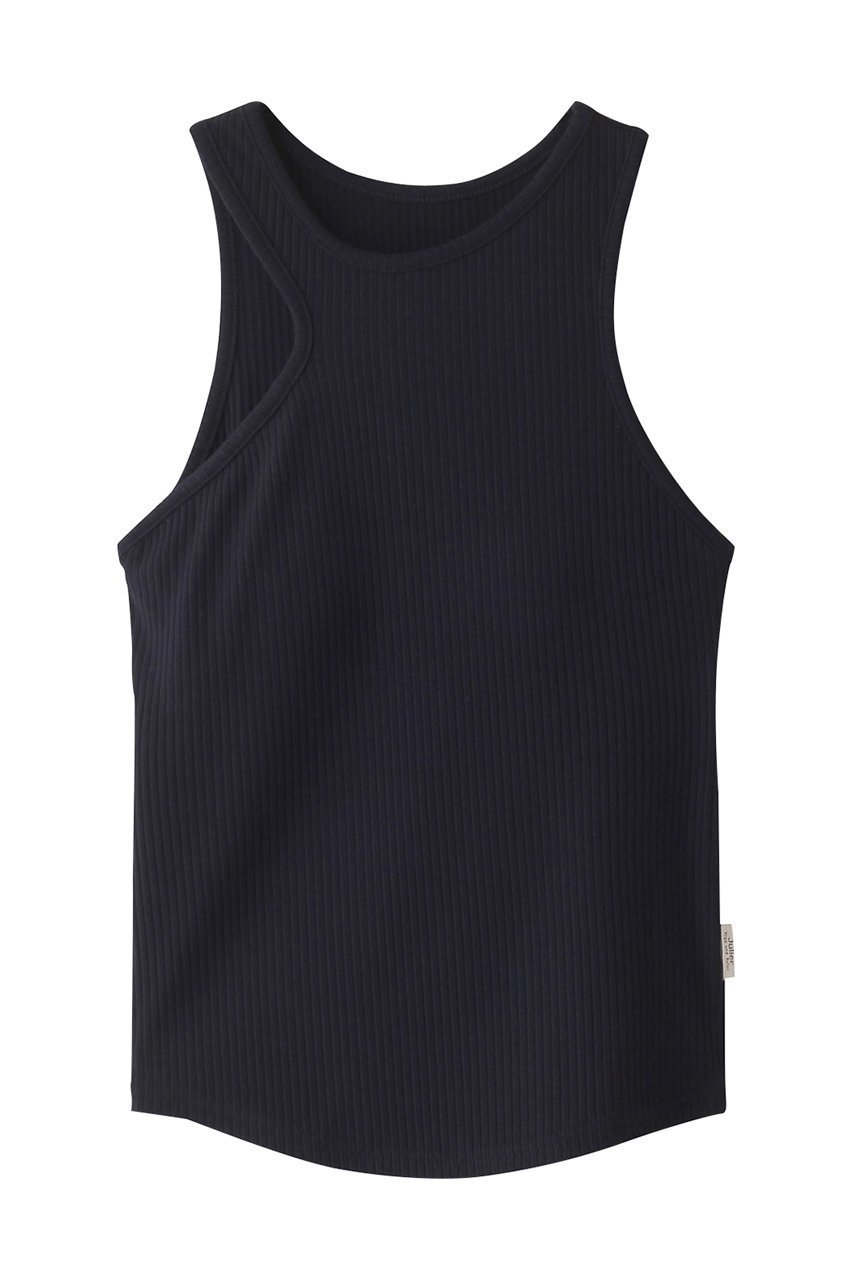 【ジュリエ/Julier】の【定番】リブタンクトップ インテリア・キッズ・メンズ・レディースファッション・服の通販 founy(ファニー) 　ファッション　Fashion　レディースファッション　WOMEN　トップス・カットソー　Tops/Tshirt　スポーツウェア　Sportswear　スポーツ トップス　Sports Tops　アシンメトリー　Asymmetry　スポーツ　Sports　タンク　Tank　フィット　Fit　定番　Standard　ネイビー|ID: prp329100004158440 ipo3291000000032363121