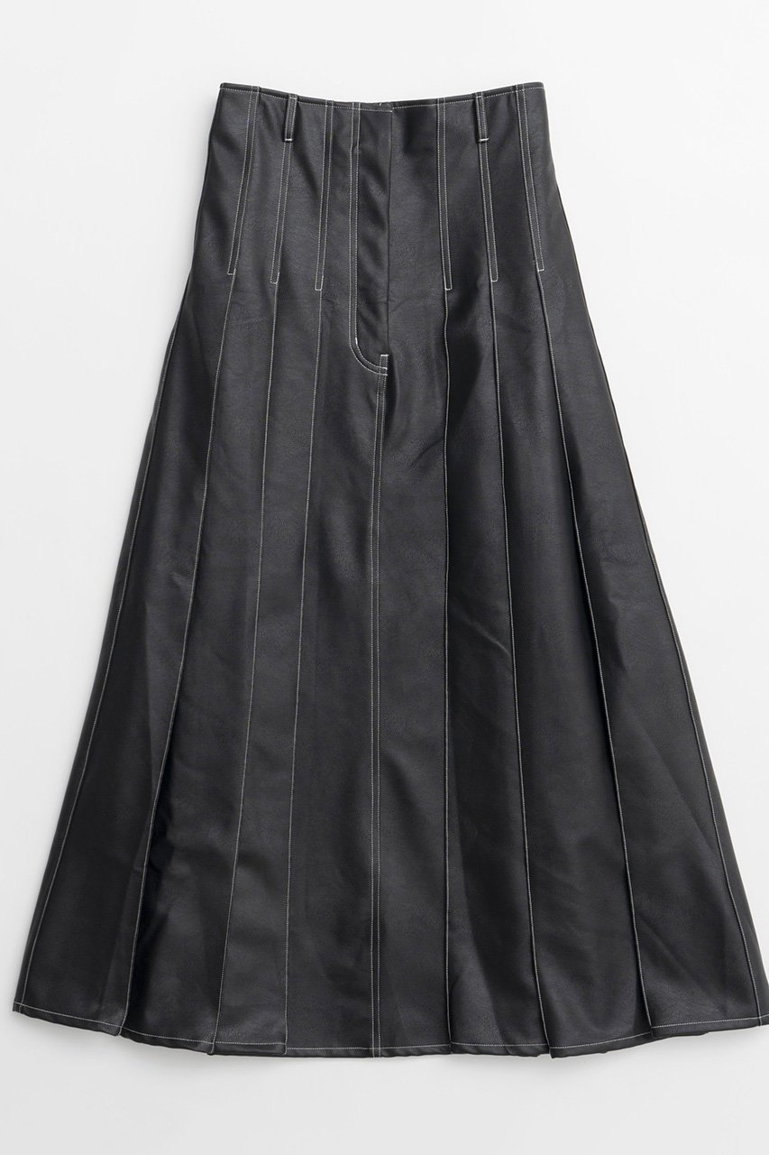 【メゾンスペシャル/MAISON SPECIAL】のTack Pleats Vegan Leather Long Skirt/タックプリーツヴィーガンレザーロングスカート 人気、トレンドファッション・服の通販 founy(ファニー) 　ファッション　Fashion　レディースファッション　WOMEN　スカート　Skirt　ロングスカート　Long Skirt　ウォッシュ　Wash　フレア　Flare　ロング　Long　ヴィンテージ　Vintage　NEW・新作・新着・新入荷　New Arrivals　 other-1|ID: prp329100004158444 ipo3291000000028684449