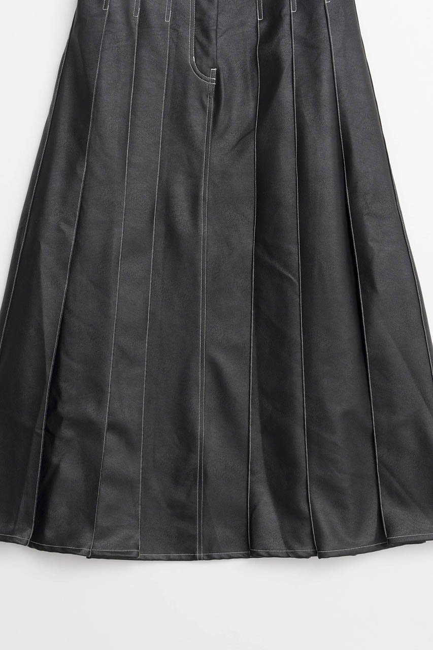 【メゾンスペシャル/MAISON SPECIAL】のTack Pleats faux Leather Long Skirt/タックプリーツフェイクレザーロングスカート 人気、トレンドファッション・服の通販 founy(ファニー) ファッション Fashion レディースファッション Fashion for Women スカート Skirts ロングスカート Long Skirts / Maxi & Midi Skirts ウォッシュ Washed Finish フェイクレザー Faux Leather, PU Leather フレア Flare, Flared ロング Long, Long-Length ヴィンテージ Vintage Style other-3|ID: prp329100004158444 ipo3291000000036023056