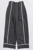 【メゾンスペシャル/MAISON SPECIAL】のSaxony Pants/サキソニーパンツ 人気、トレンドファッション・服の通販 founy(ファニー) ファッション Fashion レディースファッション Fashion for Women パンツ Pants & Trousers シンプル Simple, Minimal パイピング Piping, Trim Design エレガント 上品 Elegant 新作・新入荷 New Arrivals / New In thumbnail GRY(グレー)|ID: prp329100004158446 ipo3291000000034434204