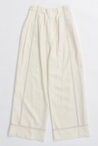 【メゾンスペシャル/MAISON SPECIAL】のSaxony Pants/サキソニーパンツ 人気、トレンドファッション・服の通販 founy(ファニー) ファッション Fashion レディースファッション Fashion for Women パンツ Pants & Trousers シンプル Simple, Minimal パイピング Piping, Trim Design エレガント 上品 Elegant 新作・新入荷 New Arrivals / New In thumbnail O.WHT(オフホワイト)|ID: prp329100004158446 ipo3291000000034434205