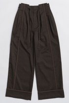 【メゾンスペシャル/MAISON SPECIAL】のSaxony Pants/サキソニーパンツ 人気、トレンドファッション・服の通販 founy(ファニー) ファッション Fashion レディースファッション Fashion for Women パンツ Pants & Trousers シンプル Simple, Minimal パイピング Piping, Trim Design エレガント 上品 Elegant 新作・新入荷 New Arrivals / New In thumbnail BRN(ブラウン)|ID: prp329100004158446 ipo3291000000034434206